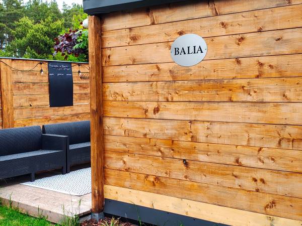 Loft House Rozewie Całoroczne domki z balią ogrodową 