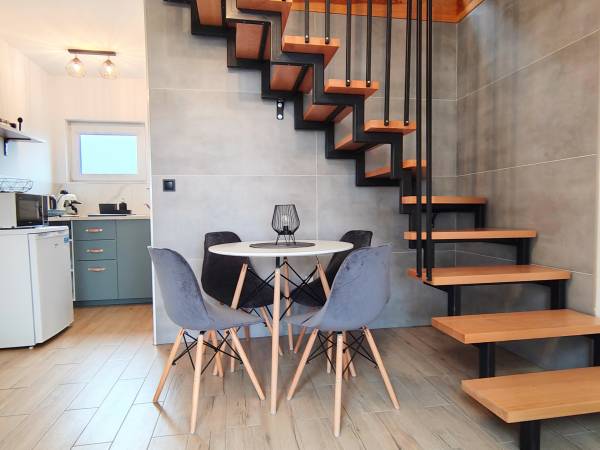 Loft House Rozewie Całoroczne domki z balią ogrodową 