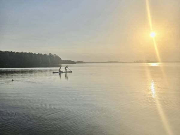 Domki WESTERN HOUSE Giżycko Fuleda Sauna Jacuzzi Kominek