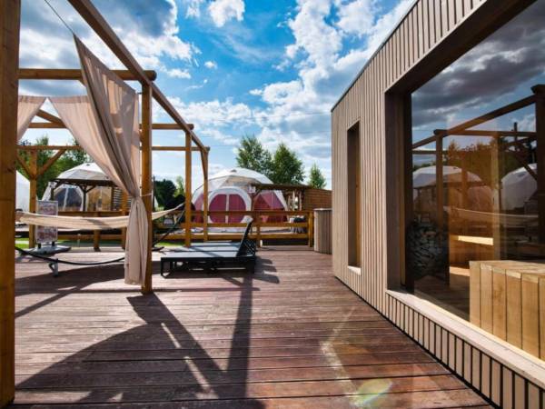 Strefa Spa z jacuzzi, sauną i schładzaczem do sauny