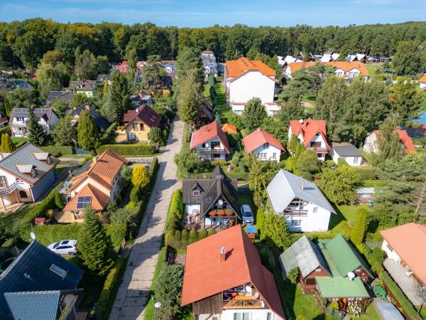 widok na osadę Poddąbie