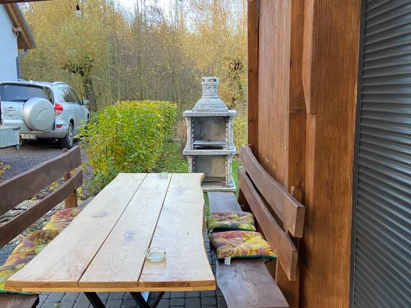 Taras nowy kominek na grilla 