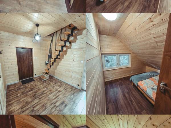 Domek z stawem w lesie SAUNA (BALIA)