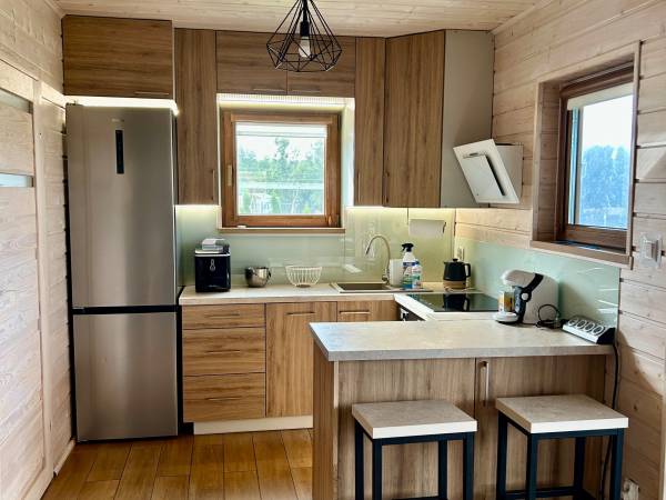 Domki WESTERN HOUSE Giżycko Fuleda Sauna Jacuzzi Kominek