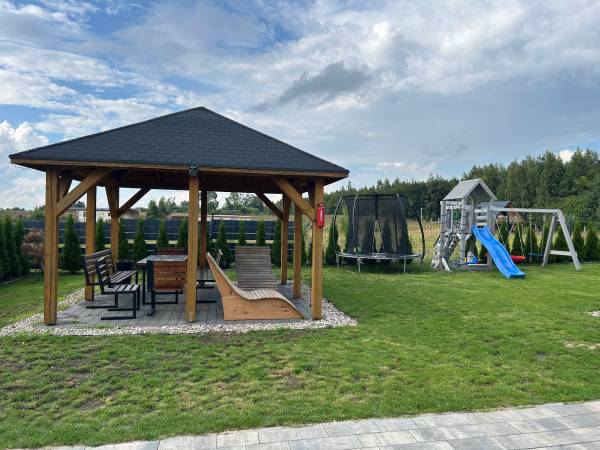 Domki WESTERN HOUSE Giżycko Fuleda Sauna Jacuzzi Kominek