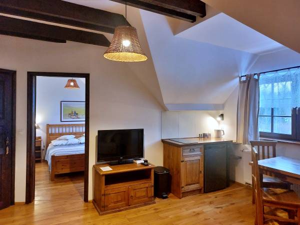 Pokój 2-3-osobowy z łazienką i aneksem kuchennym