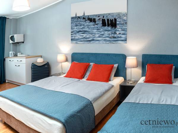 pokój 3 os z balkonem