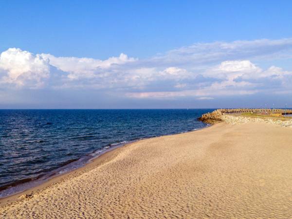 plaża Władysławowo przy porcie