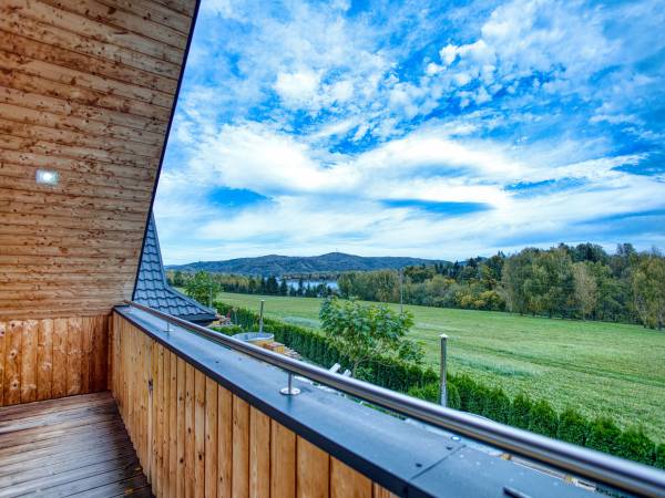 Chatka całoroczna- widok balkon