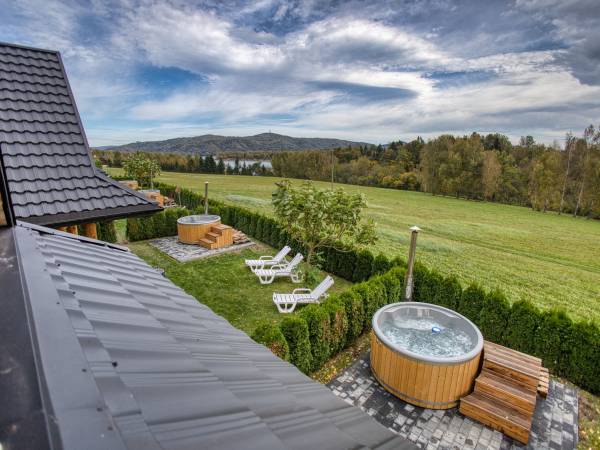 Chatka całoroczna- widok balkon