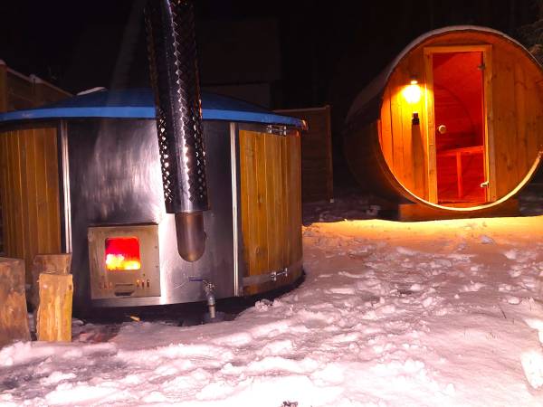 Domek z Basenem ,sauną i banią ruską.