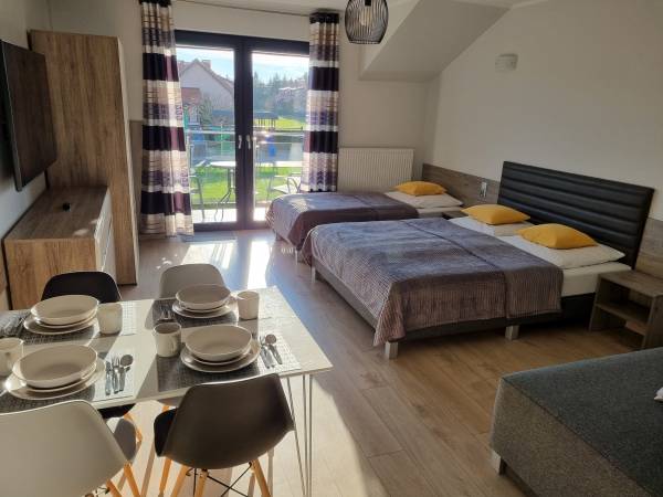 każdy pokój z łazienką i aneksem kuchennym