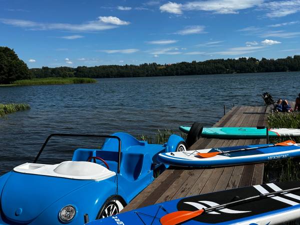 Domki na polanie Borzestowska Huta jezioro Raduńskie 