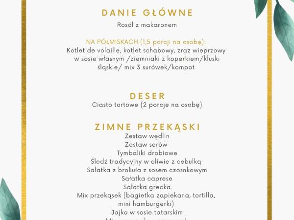 menu 2025- zestaw II