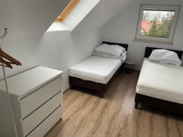 domek z tarasem -sypialnia nr 1