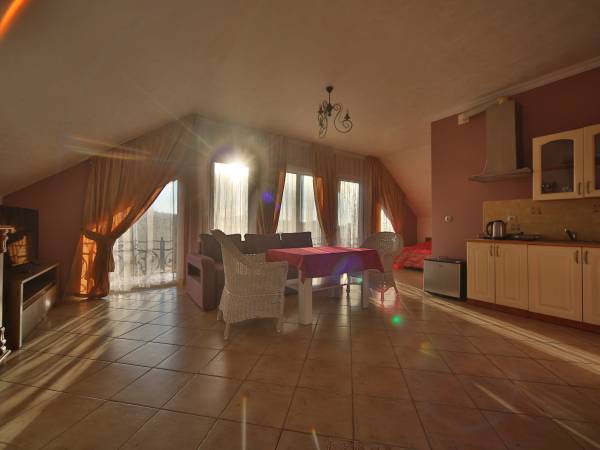 Studio 2-3-osobowe z anekse, dwa balkony