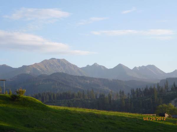 widok z okien niektórych pokoi