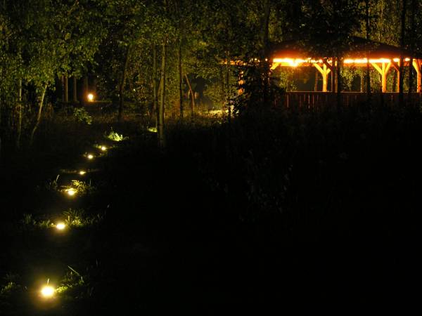 świetlna droga do toalety