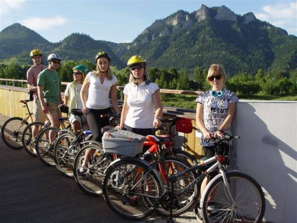 Góralski Domek Pod Pstrągiem, Wypożyczalnia rowerów, Rafting