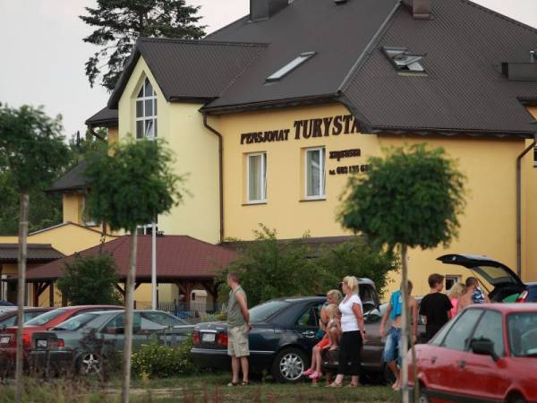 Pensjonat Turysta widok od strony jeziora