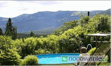 Widok na Karkonosze-Basen