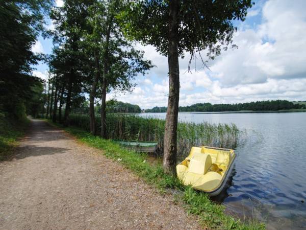 Jezioro Ołów i nasz rower wodny