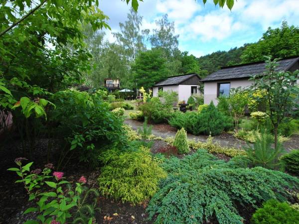 Ogród i widok na domki wolnostojące