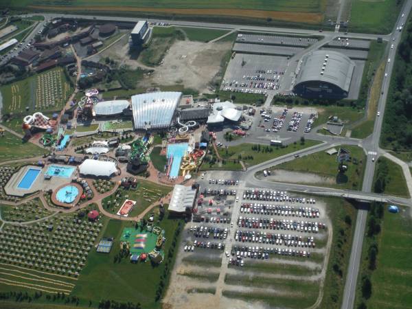 Aquapark Tatralandia z lotu ptaka