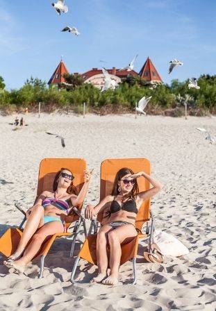 Villa del Mar i plażą