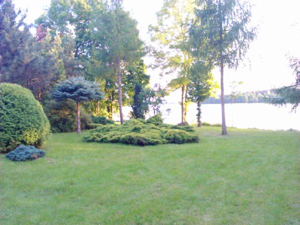 Widok z tarasu na jezioro