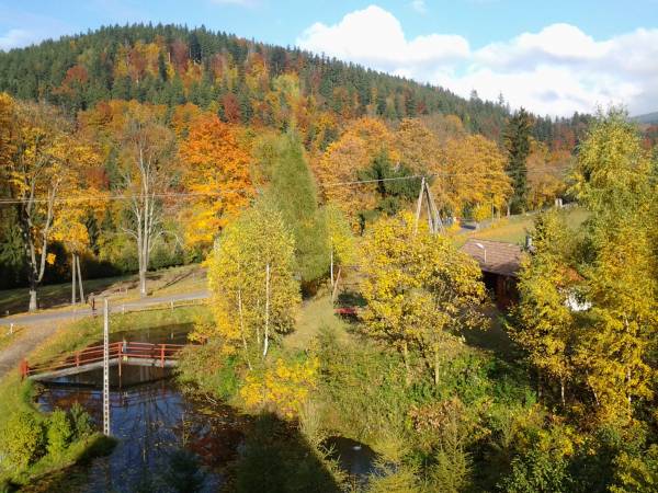 Wichrowe Wzgórza Międzygórze jesiennie
