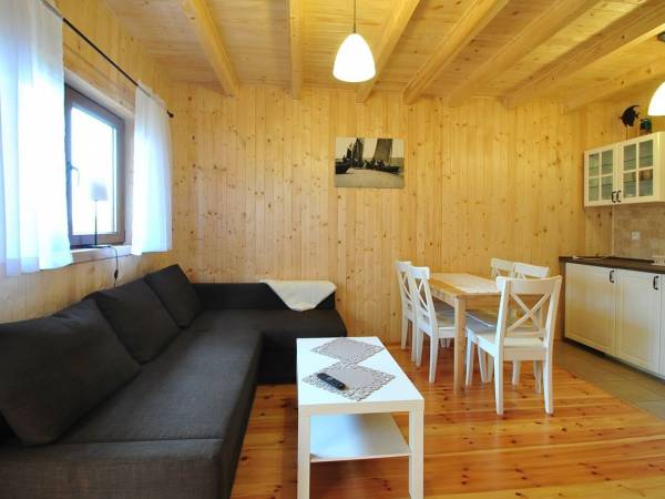 salon z aneksem kuchennym na parterze