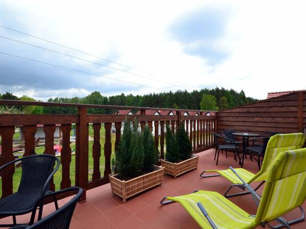 Widok z balkonu w pokoju