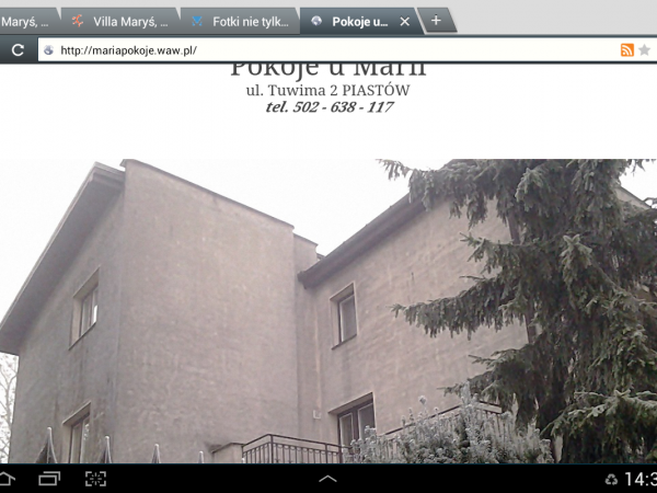 Pokoje goscinne u Marii