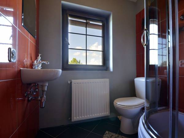 Łazienka w pokoju nr 5.