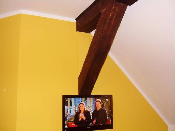 Każdy pokój wyposazony jest w sat-tv