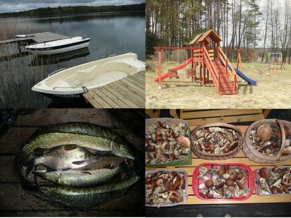 Domki letniskowe POMOST + ŁÓDKA + SILNIK GRATIS