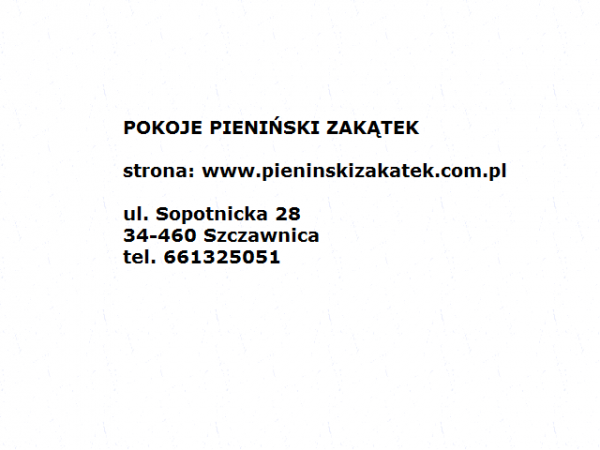 Pokoje z Widokiem na Góry - Pieniński Zakątek