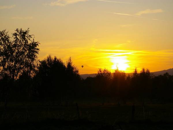 Zachód słońca w Gajniku