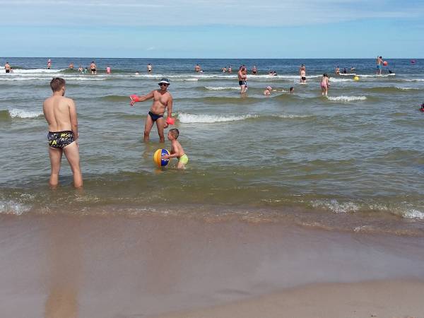 Morze Ustka - łagodny brzeg