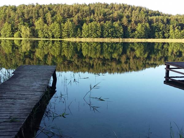 Dom Bratek Jezioro i własny pomost