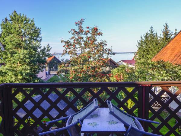 widok z tarasu na piętrze