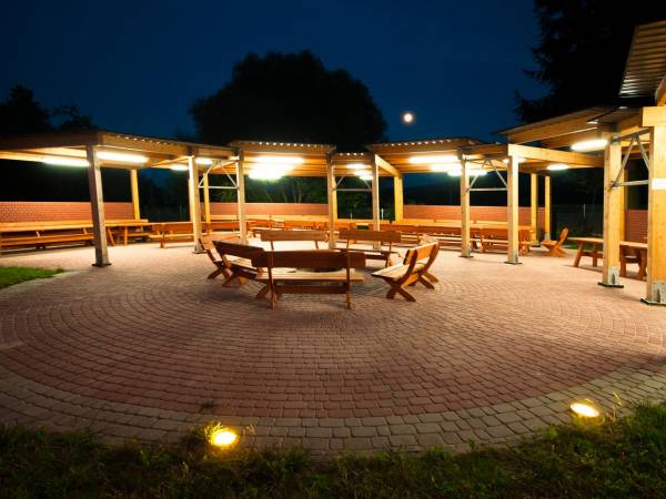 Zadaszone miejce na ognisko