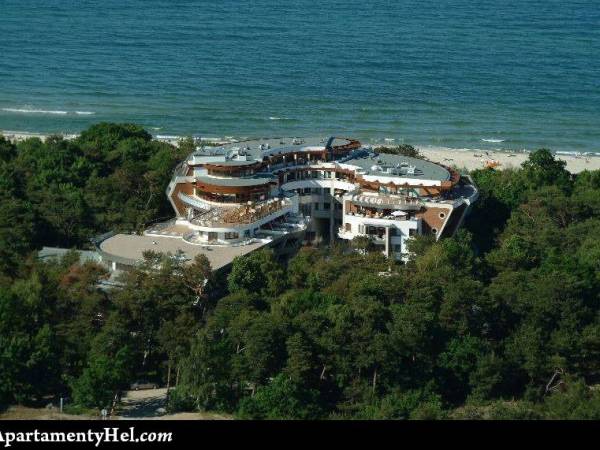 Widok na hotel z lotu ptaka