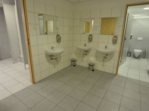 Łazienka na korytarzu