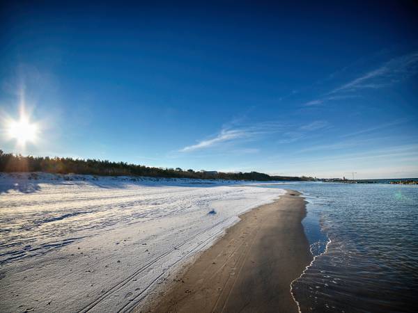 Plaża zimą
