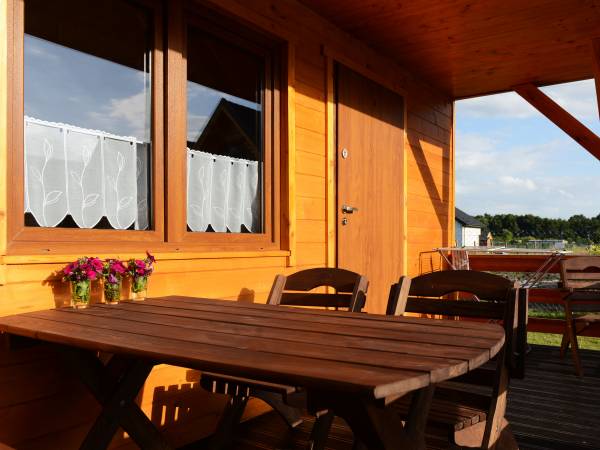 Domki na zewnątrz - taras