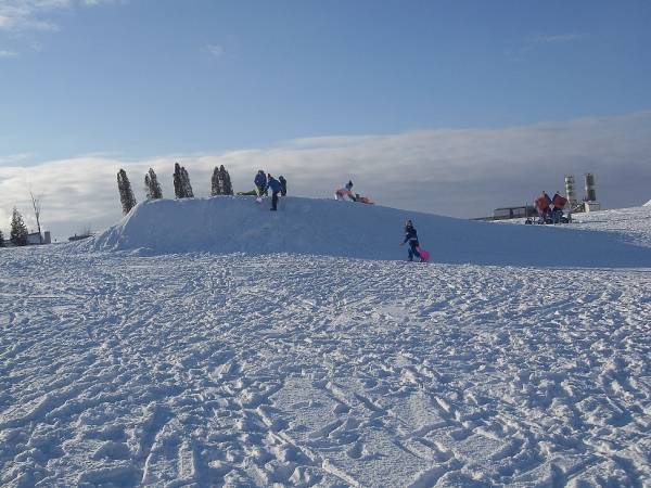Górka do zjazdu na sankach / ok. 500 m