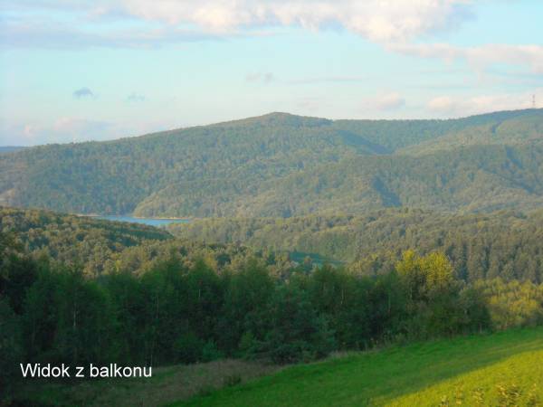 Widok z balkonu na góry