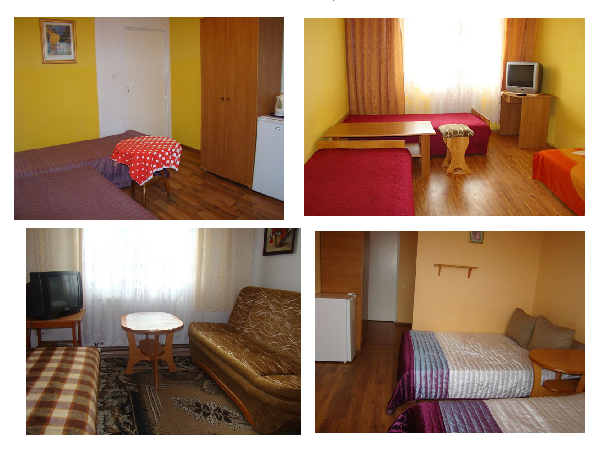 Pokoje z łazienką, lodówką i tv